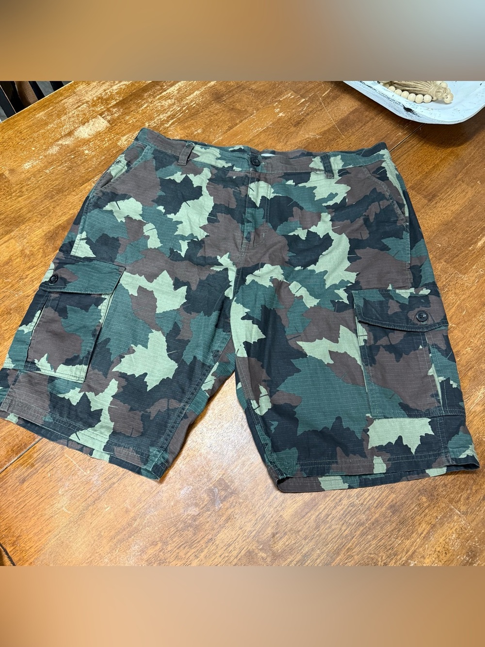 LRG Lifted Research Group Men’s 38 Camo Cargo Shorts Ripstop Military Streetwear